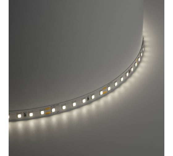 Светодиодная лента SAFFIT SST02 120SMD(2835)/м 9.6Вт/м 12V 5000x8x1.22мм 4000К, IP20, 55241