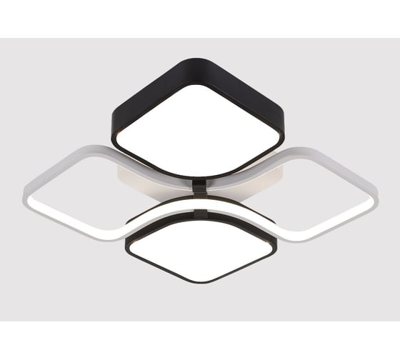 Люстра Schaffner LED 104W (48 48 8,5) IR Memoria 3560-480 WH+BK IR 1