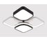 Люстра Schaffner LED 104W (48 48 8,5) IR Memoria 3560-480 WH+BK IR 1