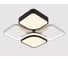 Люстра Schaffner LED 104W (48 48 8,5) IR Memoria 3560-480 WH+BK IR 19