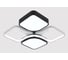 Люстра Schaffner LED 104W (48 48 8,5) IR Memoria 3560-480 WH+BK IR 18