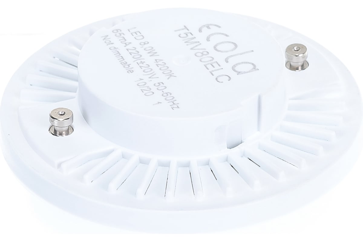 Светодиодная лампа Ecola Light GX53 LED 8,0W Tablet 220V 4200K 27x75 ...