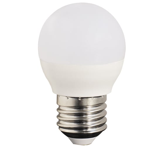 Светодиодная лампа Ecola globe LED 8,0W G45 220V E27 4000K шар /композит/ 78x45 K7GV80ELC 1