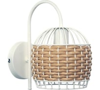 Светильник настенный ЭЛЕТЕХ Кантри 511 НББ 01-60-175 оплетенный белый 1005405195