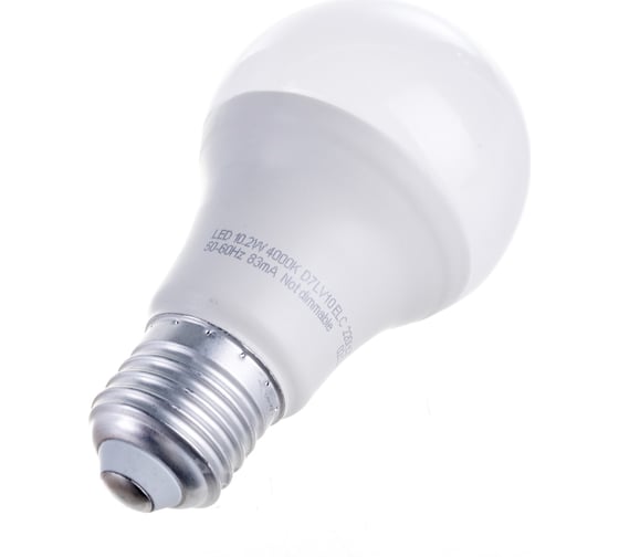 Светодиодная лампа Ecola classic LED 10,2W A60 220-240V E27 4000K /композит/ 110x60 D7LV10ELC