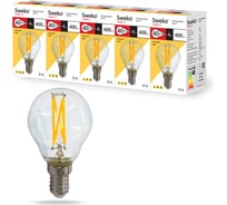 Светодиодная лампа Sweko 5 шт 17LED-G45-4W-230-3000K-E14-CL