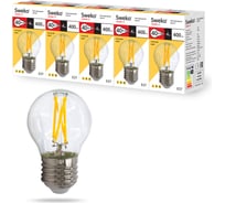 Светодиодная лампа Sweko 5 шт 17LED-G45-4W-230-3000K-E27-CL