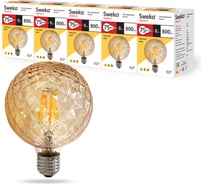 Светодиодная лампа Sweko 5 шт 17LED-G95-8W-230-3000K-E27-CRG