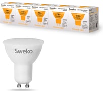 Светодиодная лампа Sweko 5 шт 42LED-PAR16-7W-230-3000K-GU10