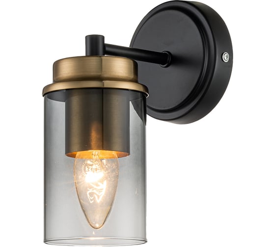 Настенный светильник ESCADA E14*40W Black/Brass 2118/1A