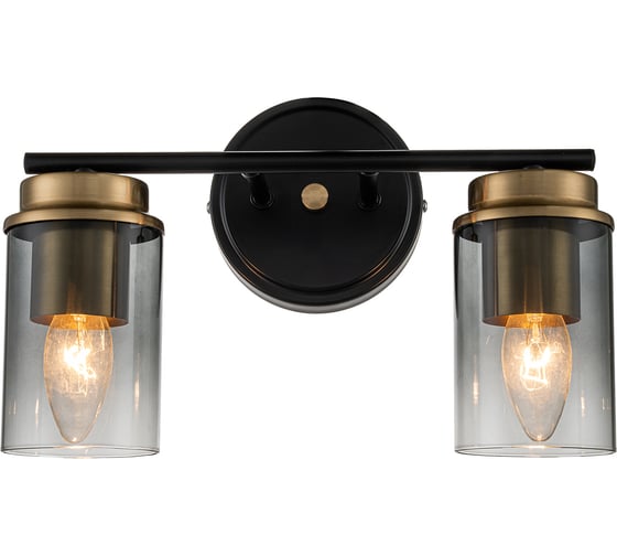 Настенный светильник ESCADA E14*40W Black/Brass 2118/2A