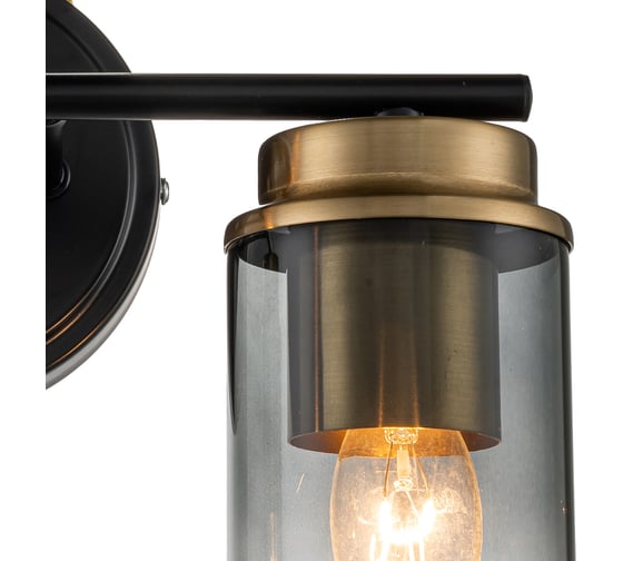 Настенный светильник ESCADA E14*40W Black/Brass 2118/2A