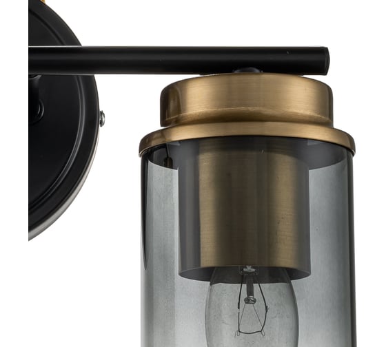 Настенный светильник ESCADA E14*40W Black/Brass 2118/2A