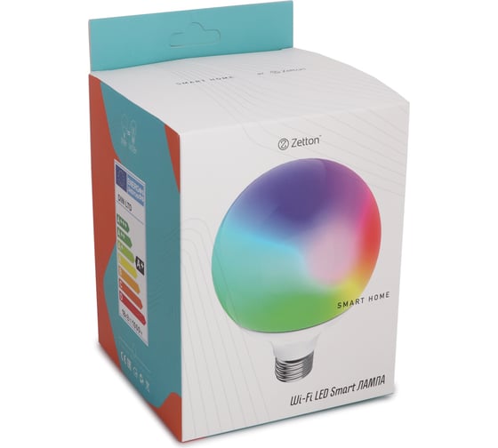 Умная лампа Zetton LED RGBCW Wi-Fi Bulb G120 E27 18Вт ZTSHLBRGBCWE273RU