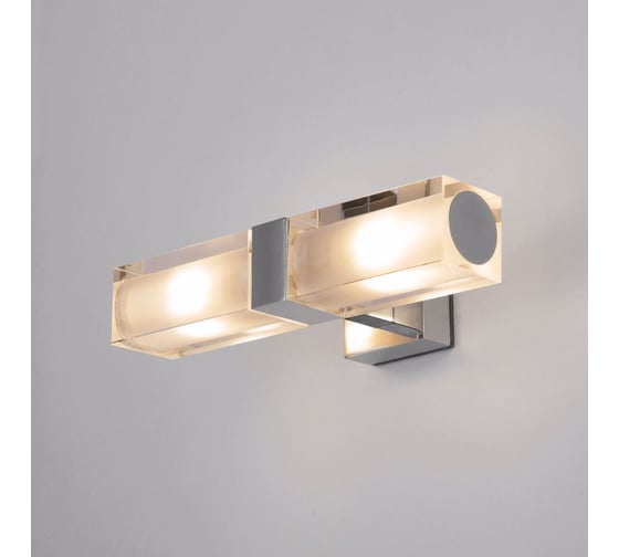 Влагостойкий настенный светильник Elektrostandard Duplex, 2x28W, хром, 1228, AL14 a031604