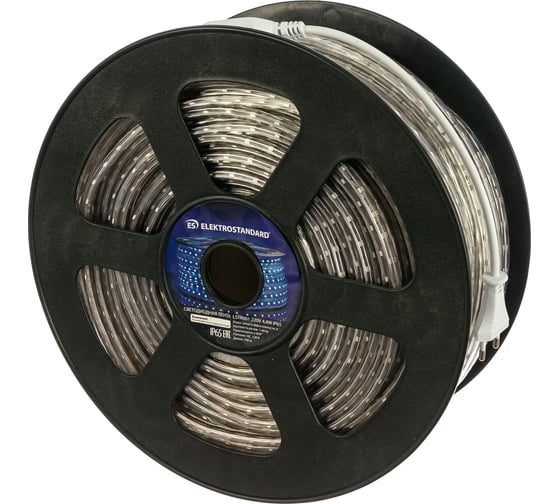 Светодиодная лента Elektrostandard LSTR001 220V, 4.4W, 60Led, 3528, IP65, синий, 100м a033629 1