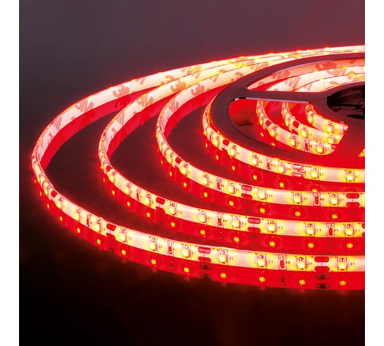 Светодиодная лента Elektrostandard 60Led, 4.8W, IP65, красный, 2835, 12V a040998