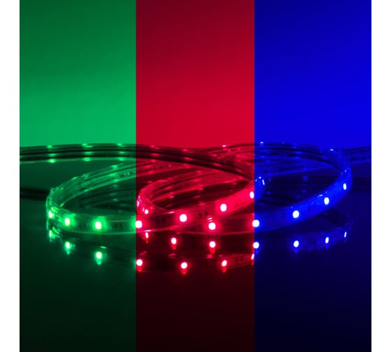 Светодиодная лента Elektrostandard набор, 220V, 7.2W, 30Led, 5050, IP65, мульти, 10м (LSTR002 220V 7,2W IP65) a046707