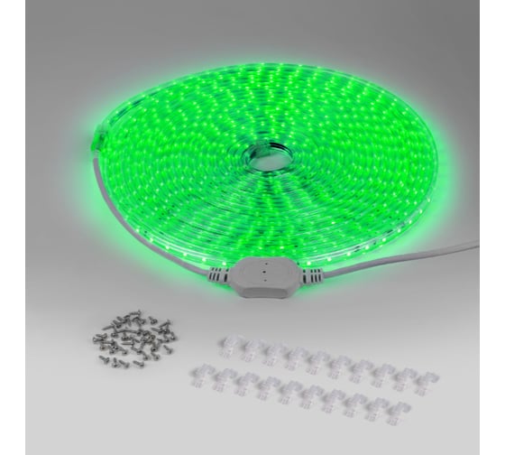 Светодиодная лента Elektrostandard набор, 220V, 4.4W, 60Led, 3528, IP65, зеленый, 10 м, (LSTR001 220V 4,4W IP65) a047022