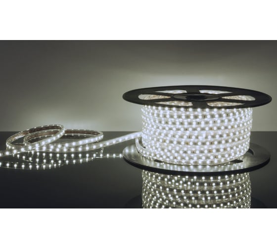 Светодиодная лента Elektrostandard, 220V, 14.4W, 60Led, 5050, IP65, 6500K, белый, 50м, LSTR a033710 1