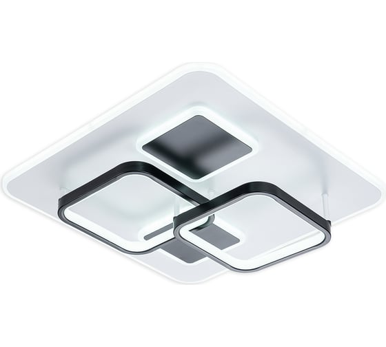 Потолочный светильник ESCADA 10235/4 SQUARE LED*105W Black/White 10235/4LED SQUARE