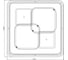 Потолочный светильник ESCADA 10235/4 SQUARE LED*105W Black/White 10235/4LED SQUARE 7