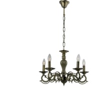 Подвесная люстра IMEX классическая 5х60Вт Е14 KL.29212-5-P AB
