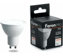 Светодиодная лампа FERON PRO LB-1606 GU10 6W 2700K OSRAM LED 38086
