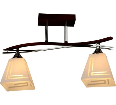 Потолочная люстра IMEX 2х60Вт Е27 MD.3139-2-S WENGE+CH