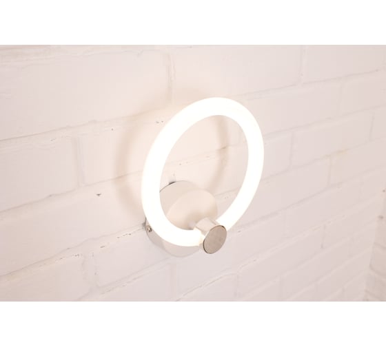 Настенный светодиодный светильник Schaffner, бра, Volonta 3435-1W LED, цвет белый, мощность 14 Вт. Площадь освещения до 3м2 Volonta 3435-1W WH+CR