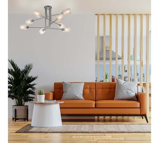 Светильник на штанге ESCADA E14*40W Silver/Chrome 1140/8P