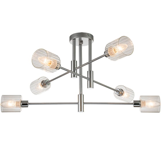 Светильник на штанге ESCADA E14*40W Silver/Chrome 1140/6P