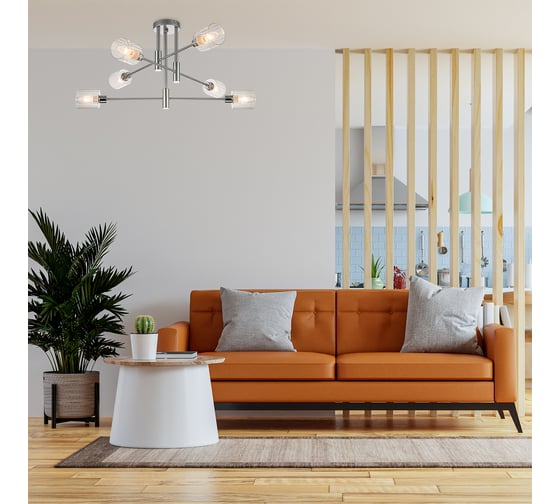 Светильник на штанге ESCADA E14*40W Silver/Chrome 1140/6P