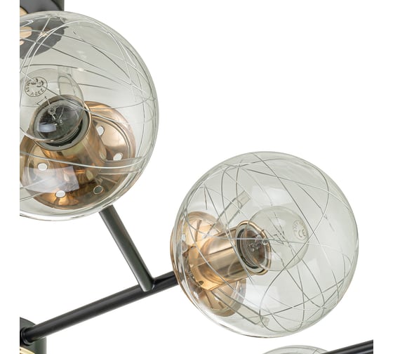 Светильник на штанге ESCADA E27*40W Black/Brass 1146/10P