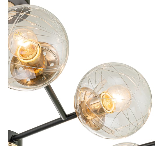 Светильник на штанге ESCADA E27*40W Black/Brass 1146/10P