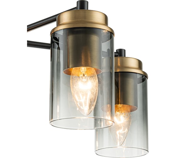 Светильник на штанге ESCADA E14*40W Black/Brass 2118/5P