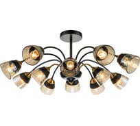Светильник на штанге ESCADA E27*40W Black/Brass 1148/12P