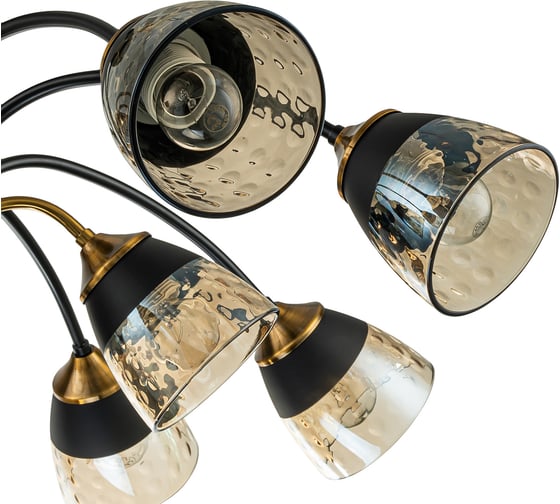 Светильник на штанге ESCADA E27*40W Black/Brass 1148/12P