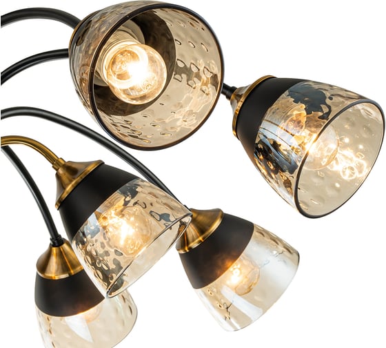 Светильник на штанге ESCADA E27*40W Black/Brass 1148/12P