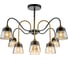 Светильник на штанге ESCADA E27*40W Black/Brass 1147/8P 1