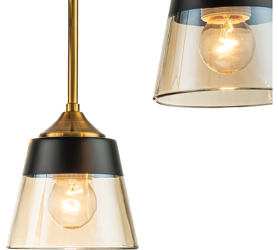 Светильник на штанге ESCADA E27*40W Black/Brass 1147/6P