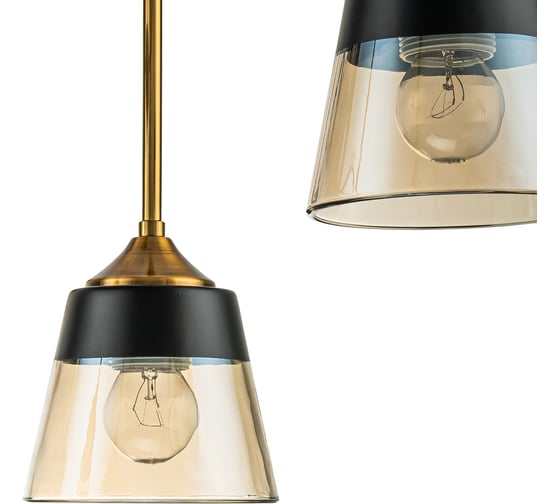 Светильник на штанге ESCADA E27*40W Black/Brass 1147/6P