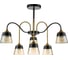 Светильник на штанге ESCADA E27*40W Black/Brass 1147/6P 6
