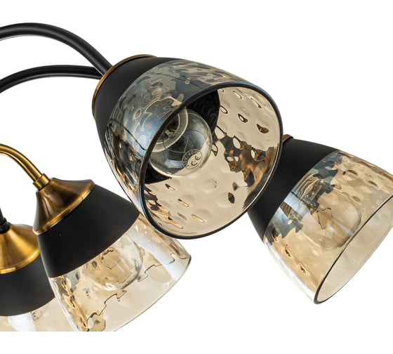 Светильник на штанге ESCADA E27*40W Black/Brass 1148/9P