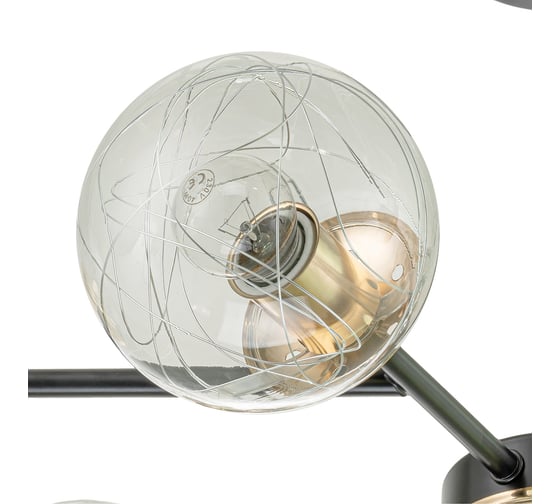 Светильник на штанге ESCADA E27*40W Black/Brass 1146/8P