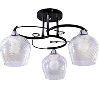 Люстра потолочная ЭЛЕТЕХ 21293-2/3 черный хром (Плафон 8310) НПБ 01-3x60-207 Е27 1005404927