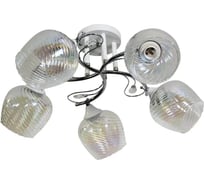 Люстра потолочная ЭЛЕТЕХ 21306-7/5 белый хром (Плафон 8310) НПБ 01-5x60-156 Е27 1005404942