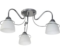 Люстра потолочная ЭЛЕТЕХ Атлас 131 хром (Плафон 0898) НСБ 01-3x60-196 Е27 1005404978