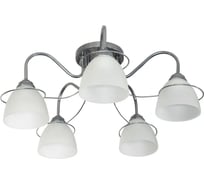 Люстра потолочная ЭЛЕТЕХ Атлас 151 хром (Плафон 0898) НСБ 01-5x60-137 Е27 1005404979