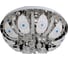Потолочная люстра IMEX 8х60Вт E14, пульт ДУ, LED MD.0214-8-S CH 1